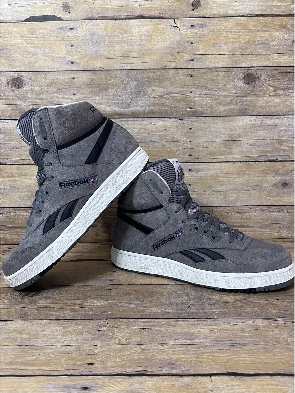 Reebok BB4600 Hi Top Classic Men’s Size 13 Vintage Rare 2003 Grey Suede